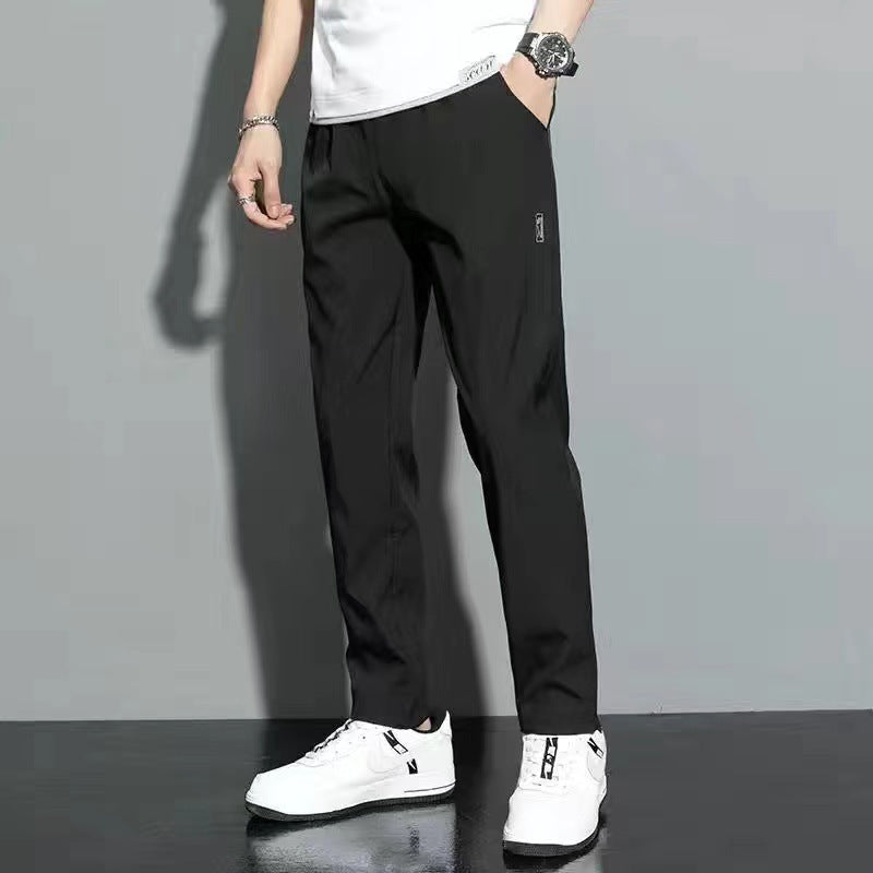 Four-sided elasticated pants for men, summer style, lightweight