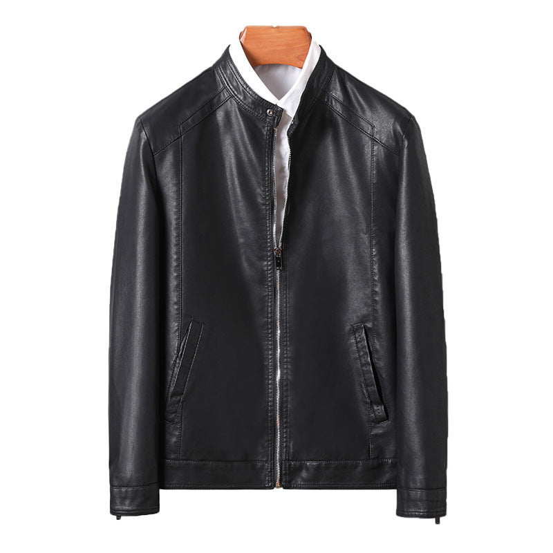 PU Leather Jacket Business Casual