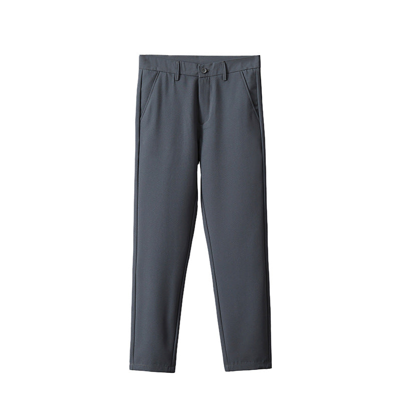 Men's straight-leg suit pants