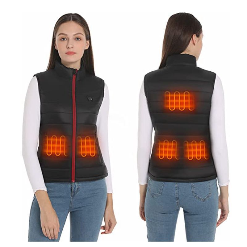 Standing collar heat-insulating vest