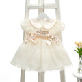 Girl's Puff Sleeve Mesh Princess Dress