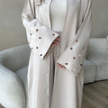 An elegant cardigan robe