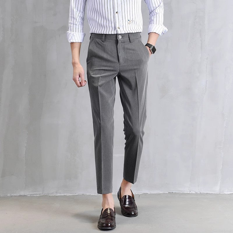 Men's Straight Leg Slim Fit Trousers