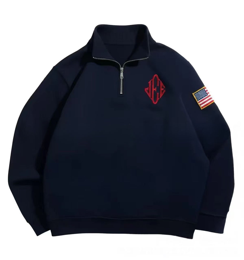 Long-sleeve oversized hoodie, thickened outerwear