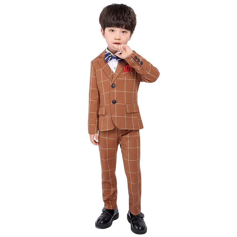 Boys' Plaid Suit