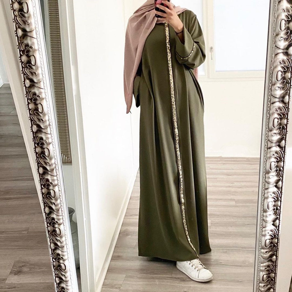 Dress Solid Color Chiffon Robe