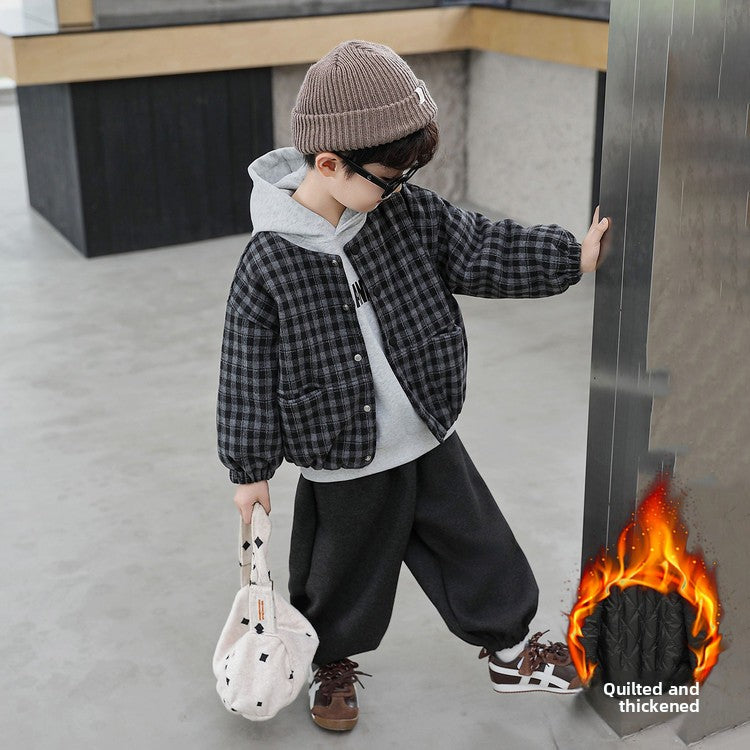 Children's Winter Plaid 3-Piece Outfit