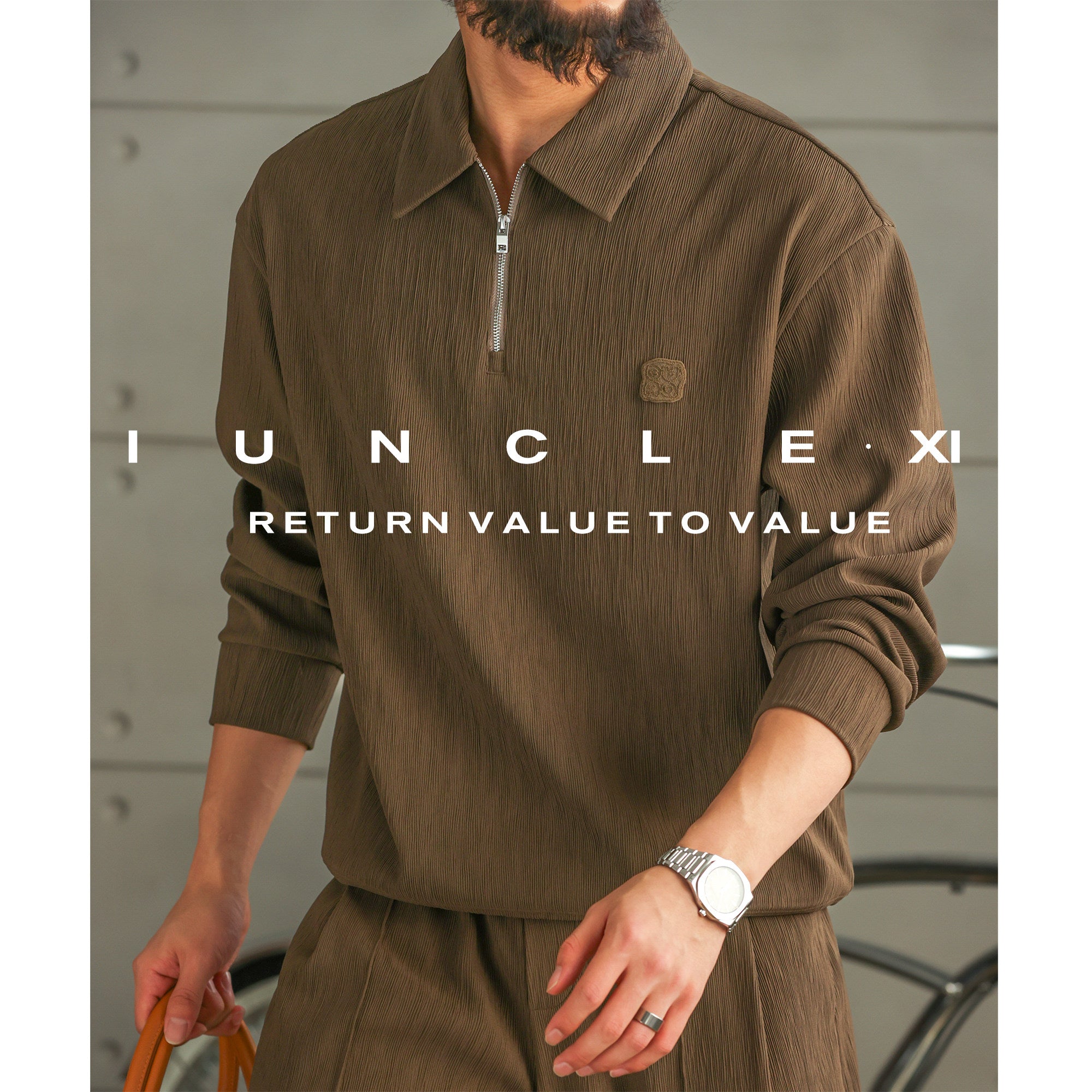 Men's Polo Long Sleeve Sports Suit - Polo Top and Pants