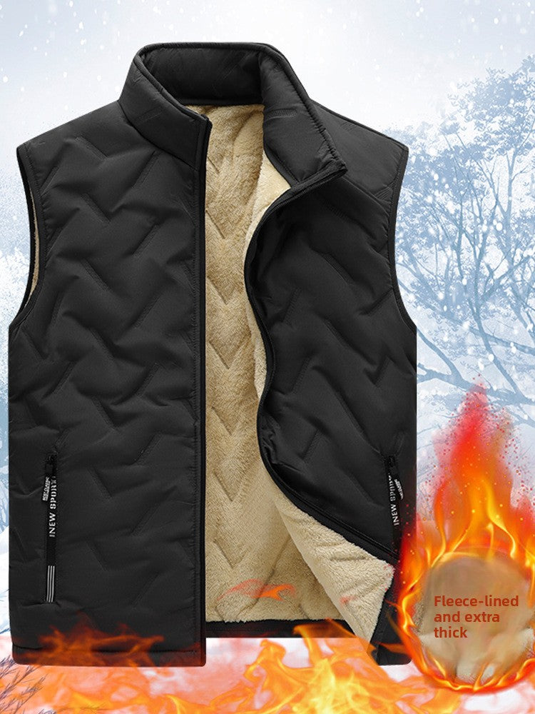 Men's Sleeveless Fleece Lined Vest