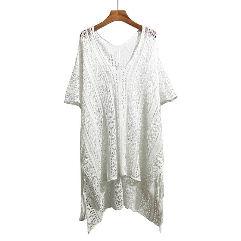 Women's Hollow Knit Sweater Sleeveless Pullover