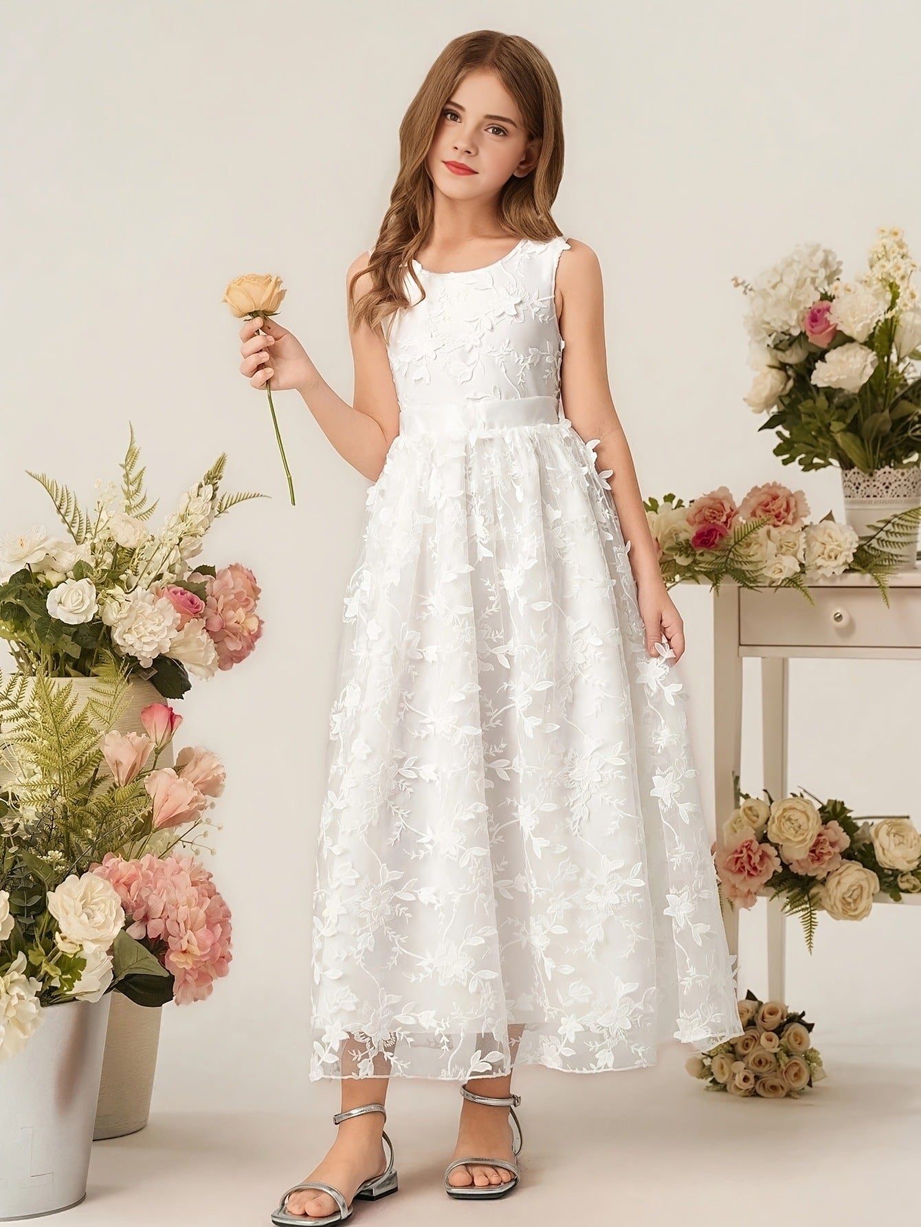 Girl's Princess Lace Dress