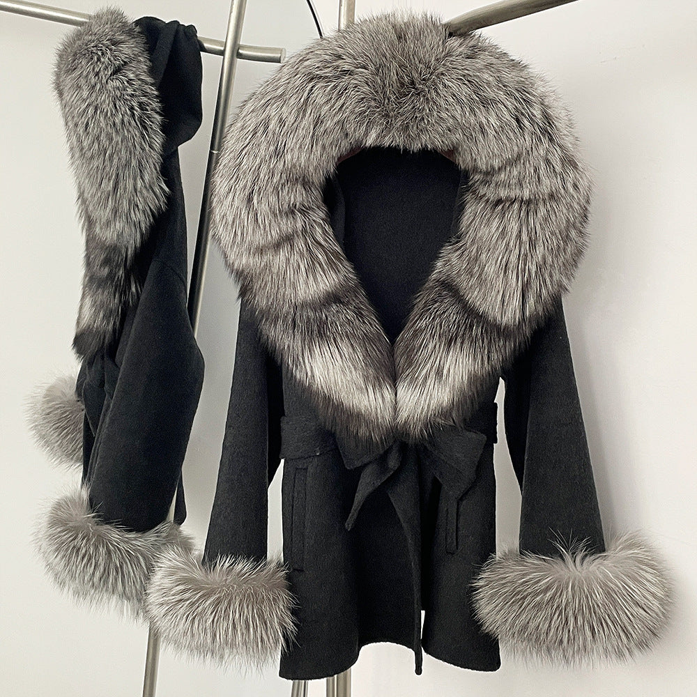 Double-Sided Wool Coat Women's Woolen Coat