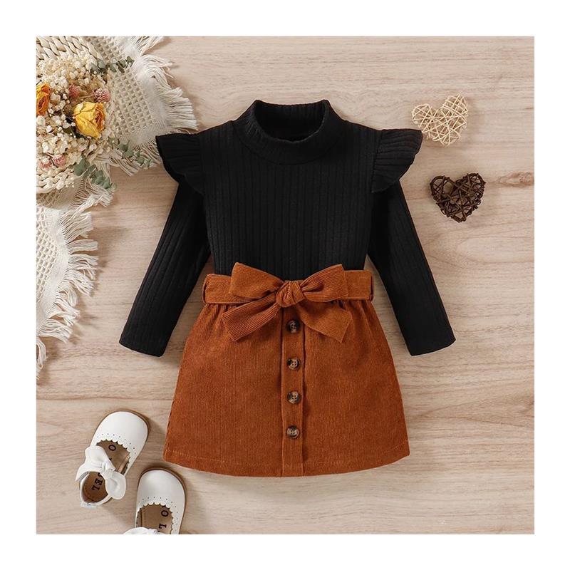 Two-piece set top and skirt