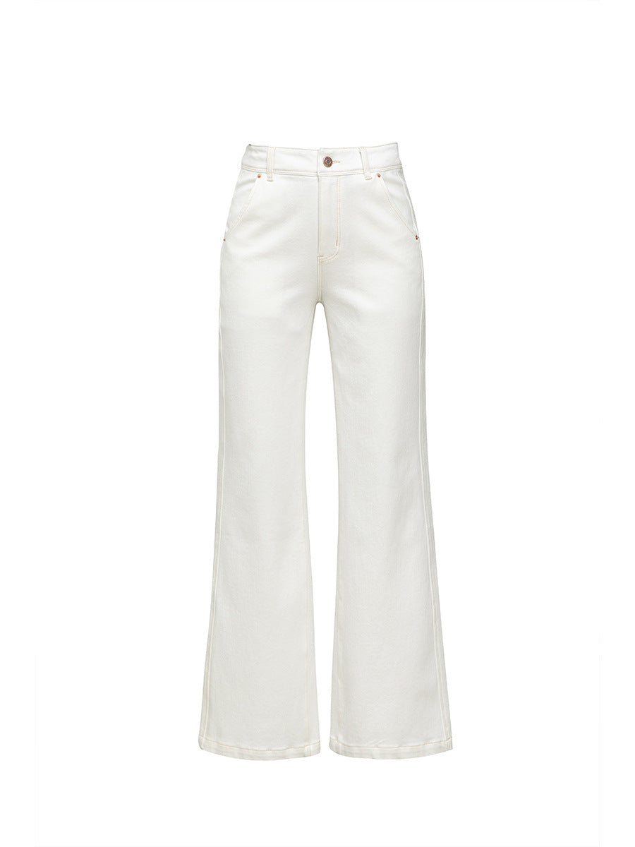 High-Waisted Flared Stretch Denim Jeans for Women