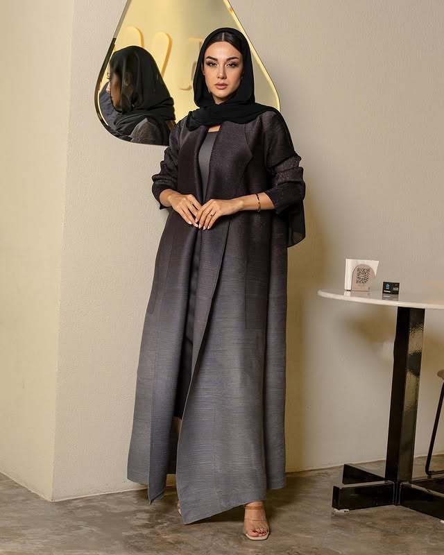 Elegant style long robe coat