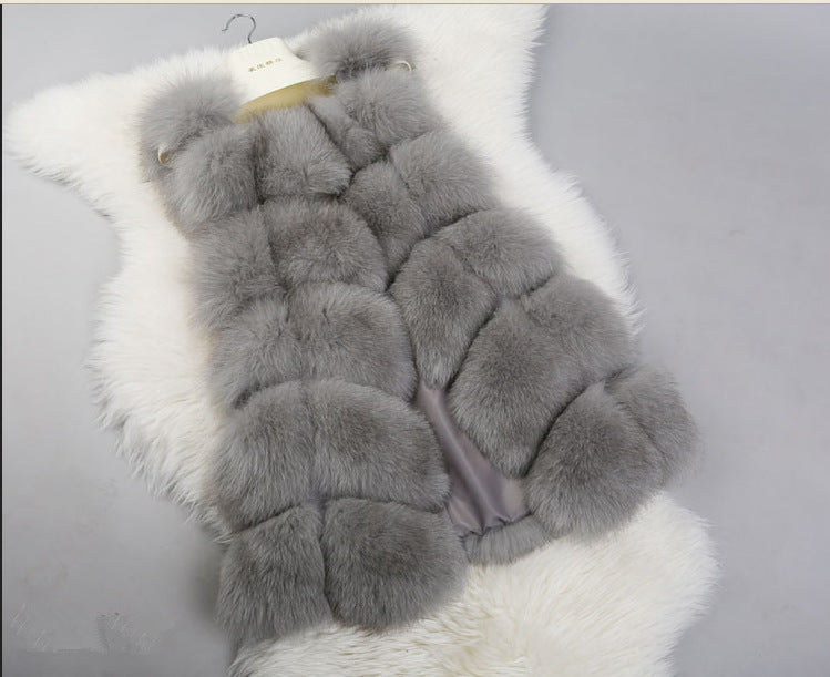 Faux fur vest
