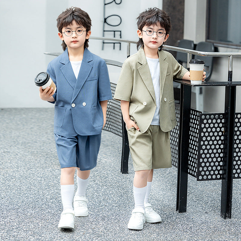 Boys' Short Sleeve Suit Shorts