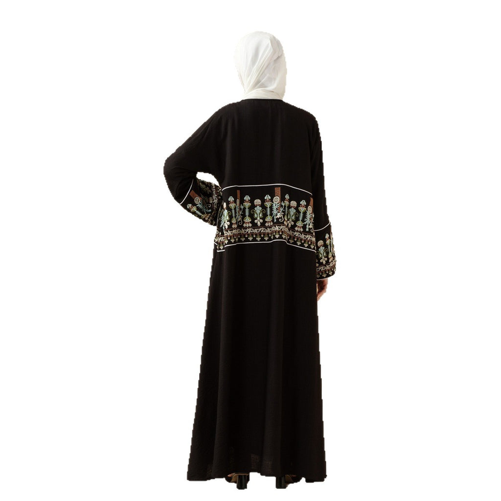 Women's Embroidered Long Robe Dress
