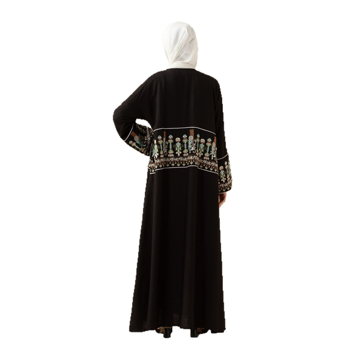 Women's Embroidered Long Robe Dress