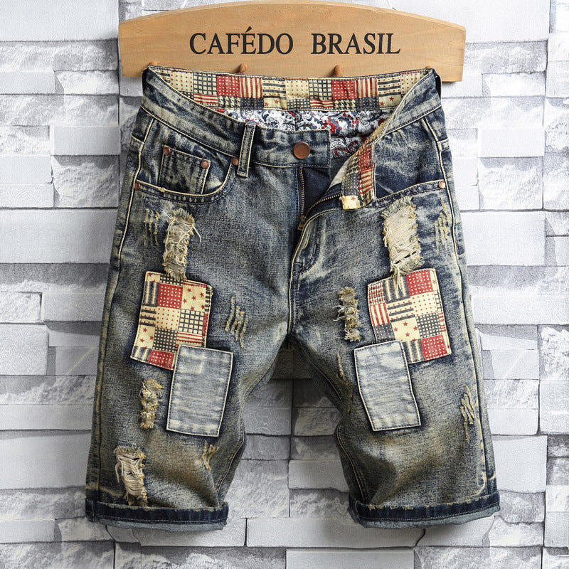 Men's denim shorts