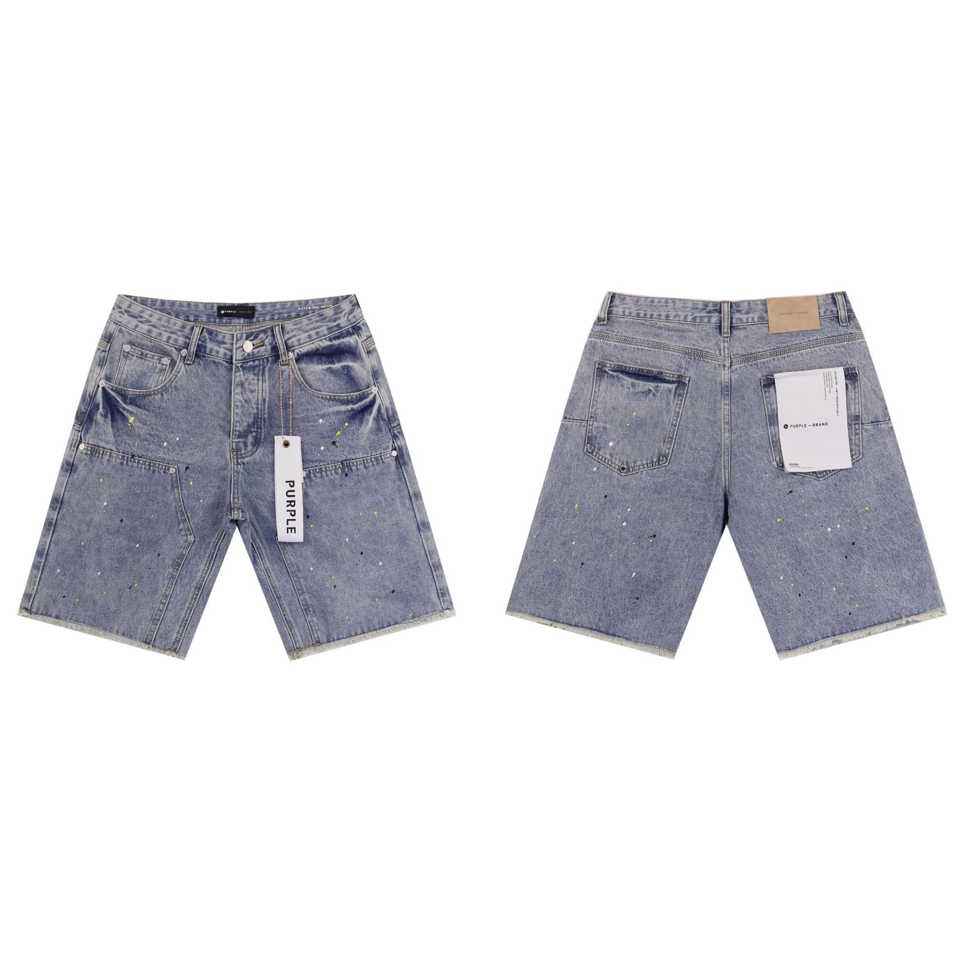 Hole-less straight-leg jeans