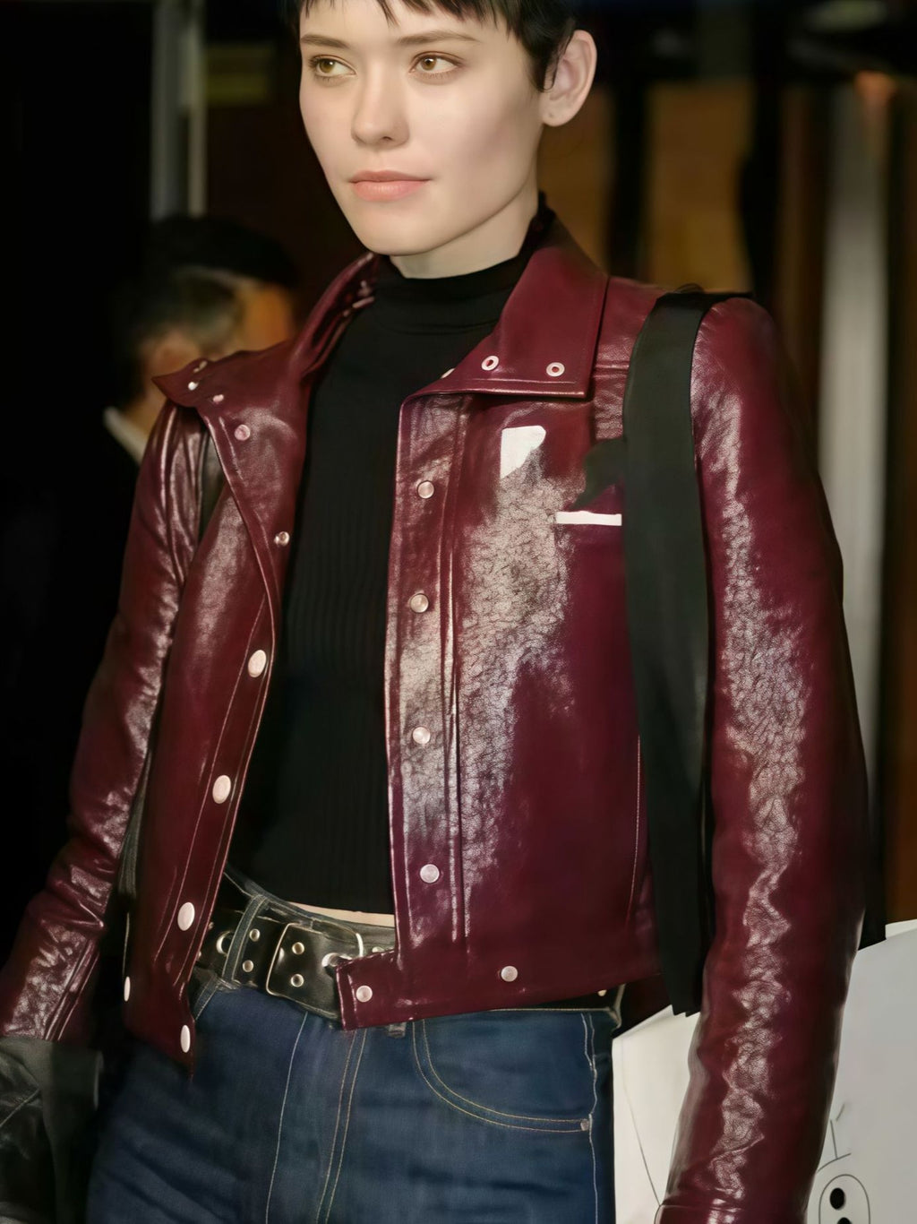 Women's leather jacket