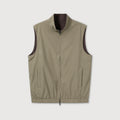 Reversible Nylon Cashmere Vest Jacket