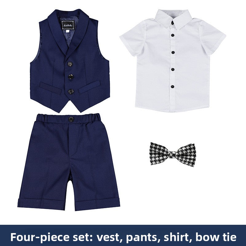 Children's Vest Short Sleeve Suit Summer
