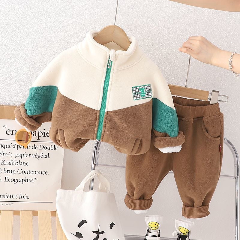 Boys' Fleece-Lined Winter Two-Piece Set