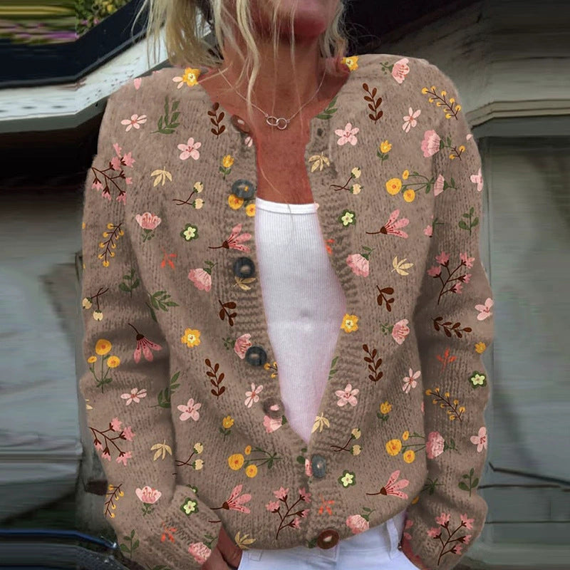 Geometric 3D Print Women's Cardigan