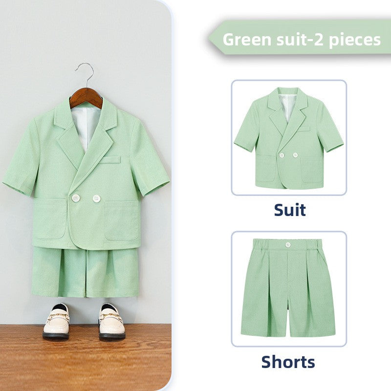 Boys' Short Sleeve Suit Shorts
