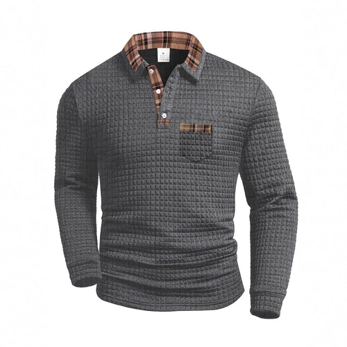 Classic Checkered Mens Polo Shirt