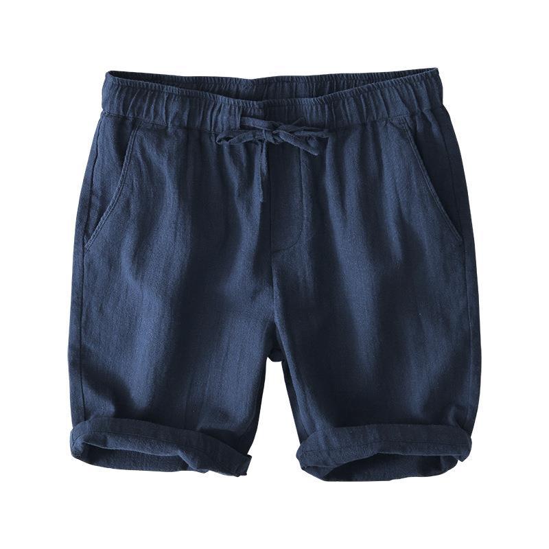 Men's Casual Linen Drawstring Shorts