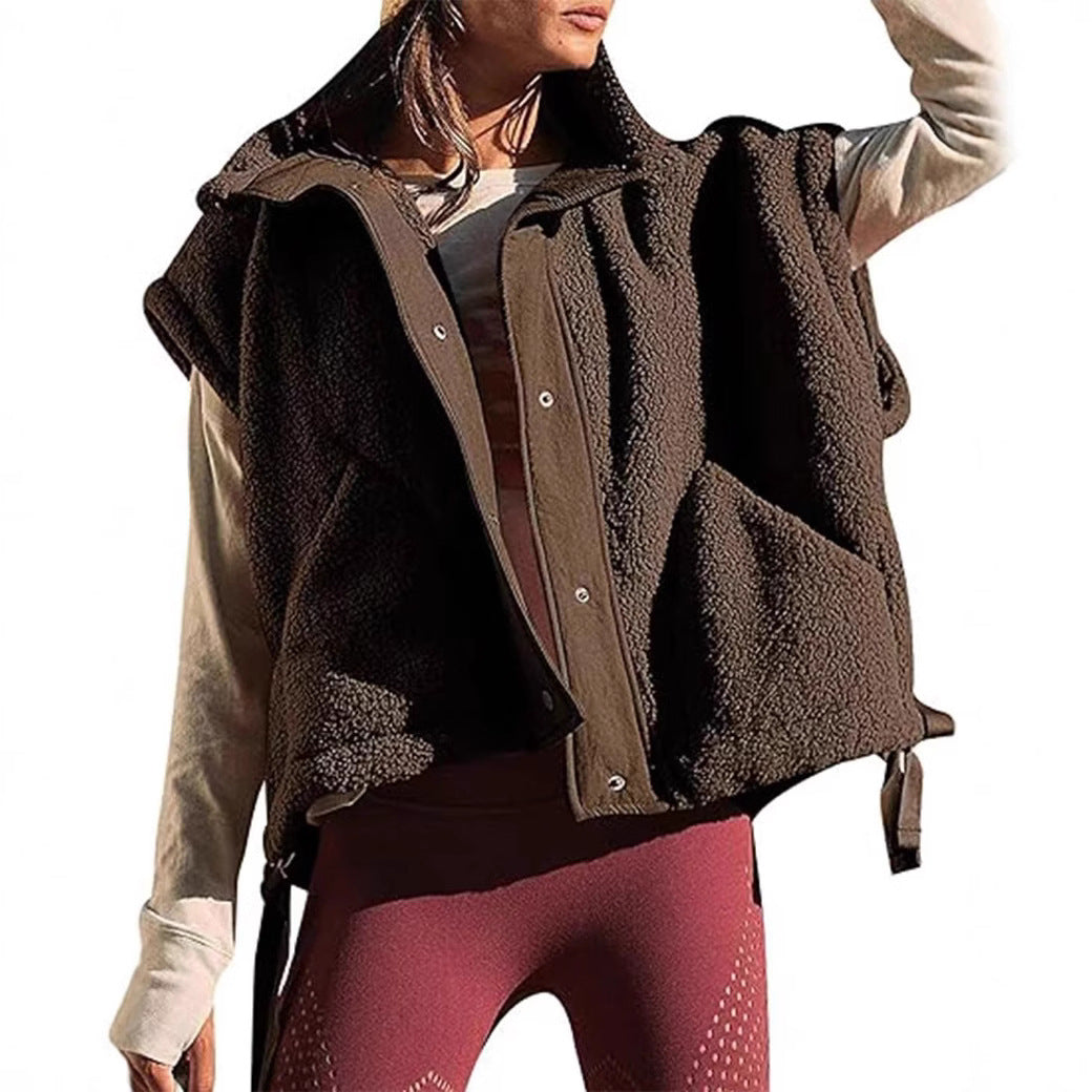 Women's Plush Sleeveless Vest