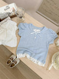 Children's Cotton Short Sleeve T-Shirt and Skirt Set