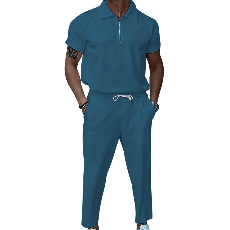 Men plus size men's solid color suit