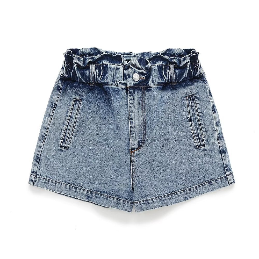 Denim vest shorts set