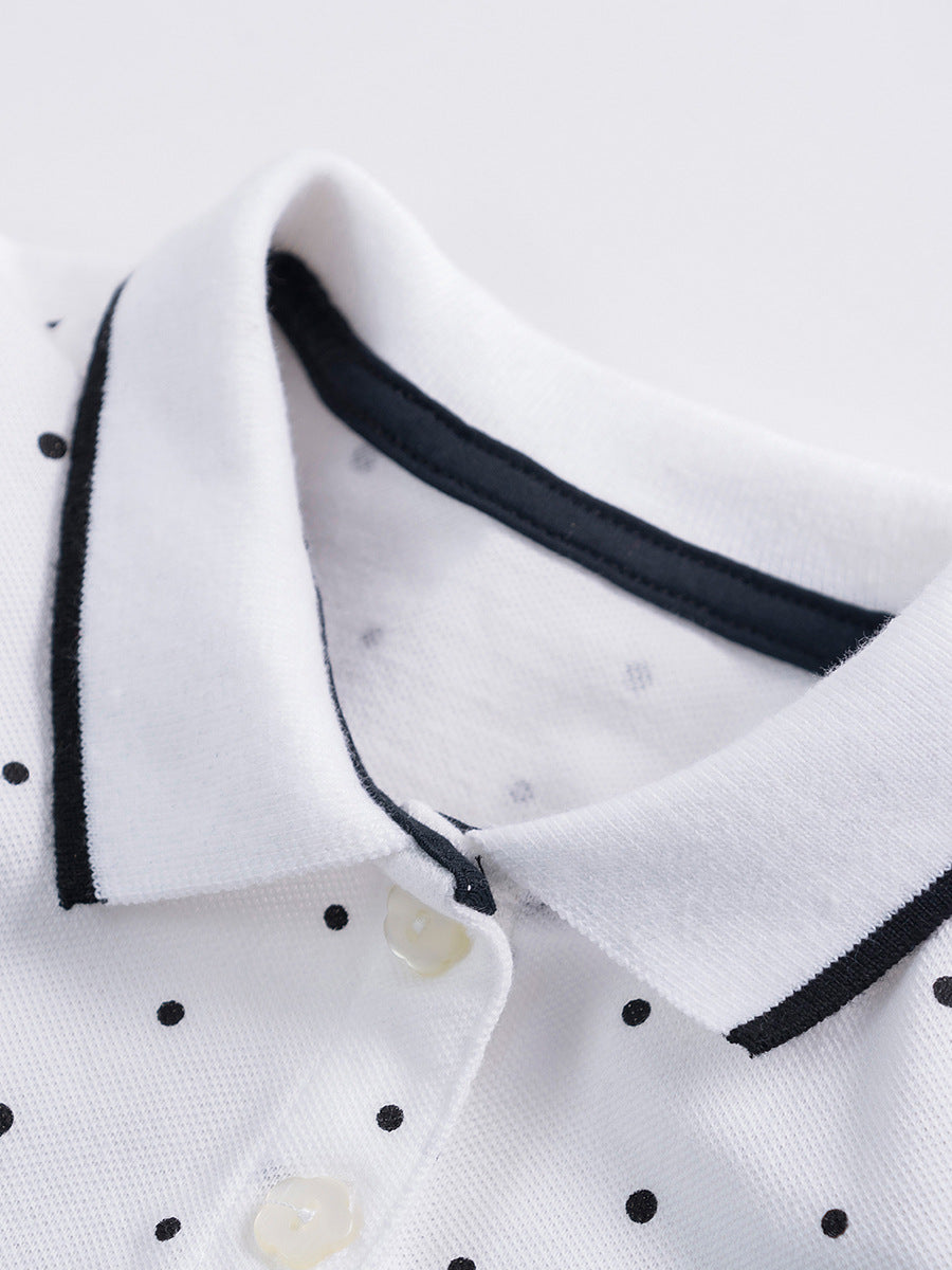 Childrens Polo Collar Knit Dress