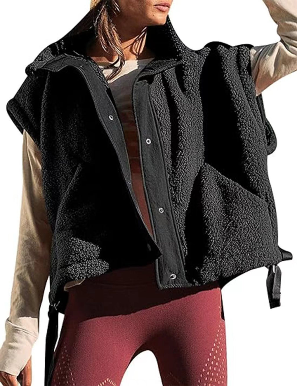 Women's Plush Sleeveless Vest