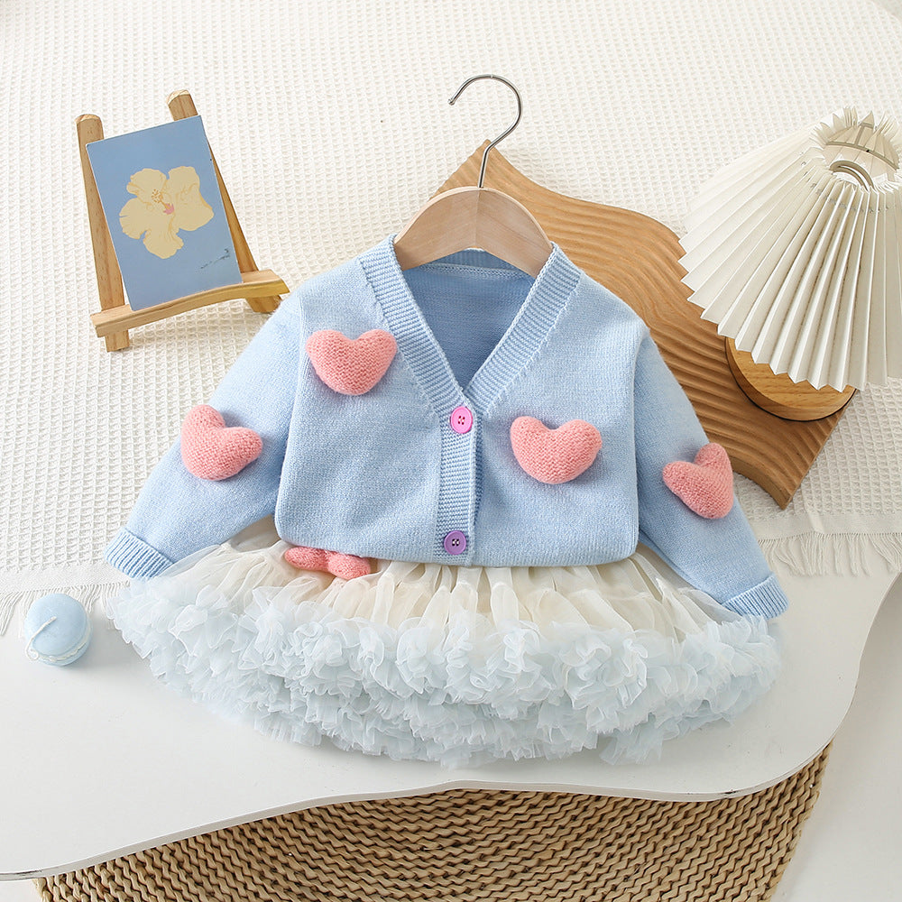 Girls' Knit Cardigan