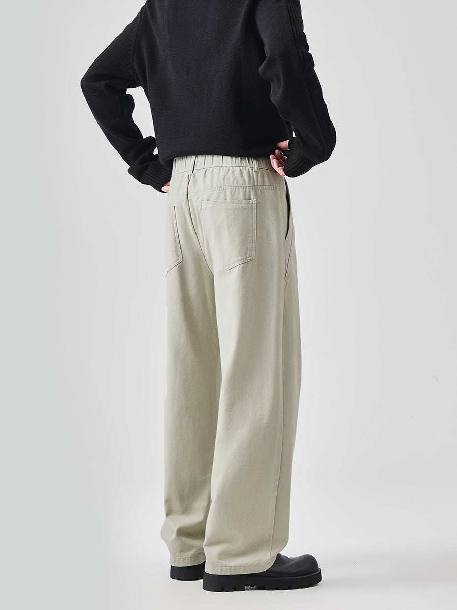 Semi-elastic trousers