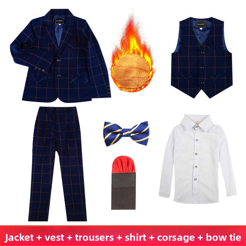 Boys' Plaid Suit