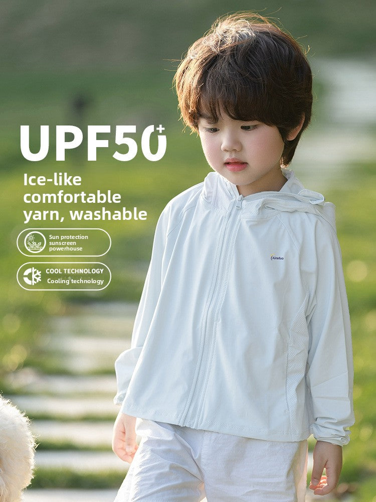 Children's Lightweight UV Protection Hooded Jacket