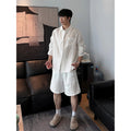 Men's Linen Shirt and Shorts Set