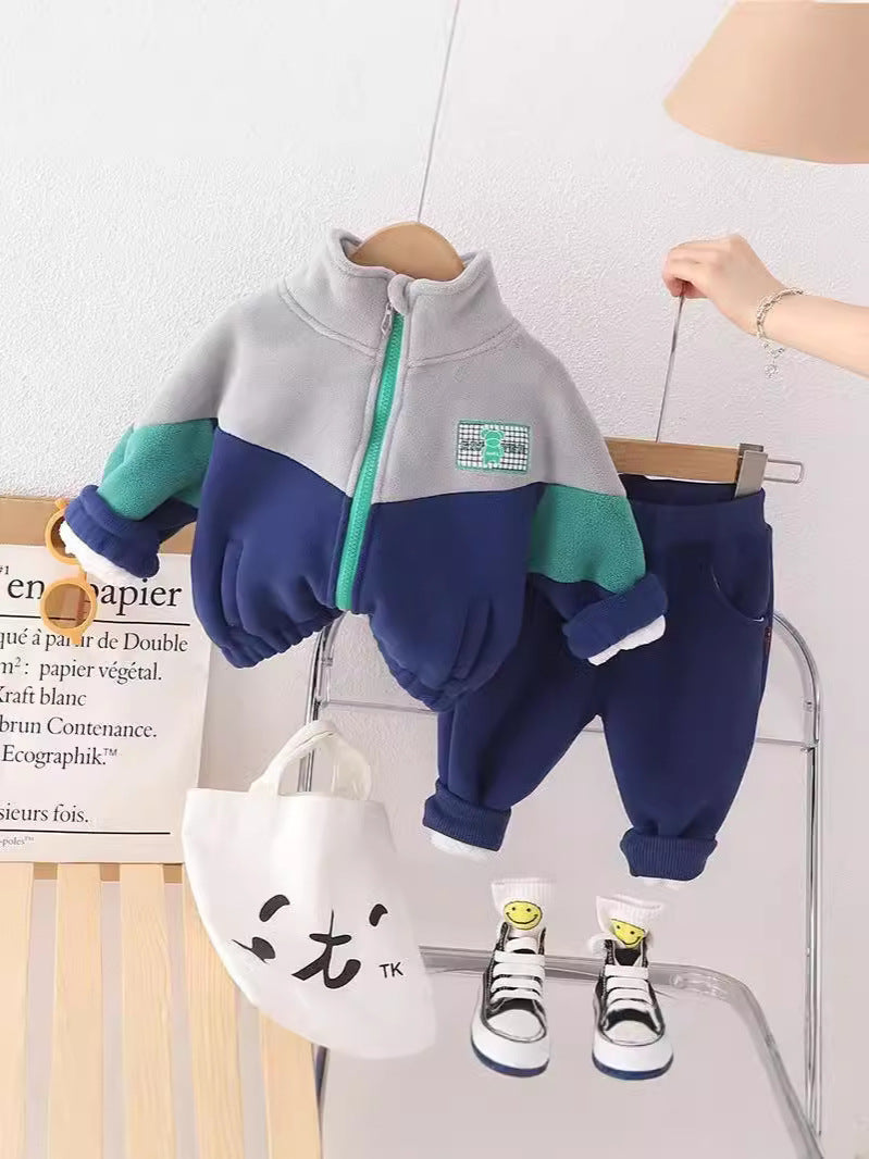 Boys' Fleece-Lined Winter Two-Piece Set