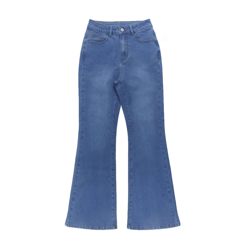 Solid Color Denim Jeans