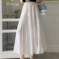 High-waisted long dress