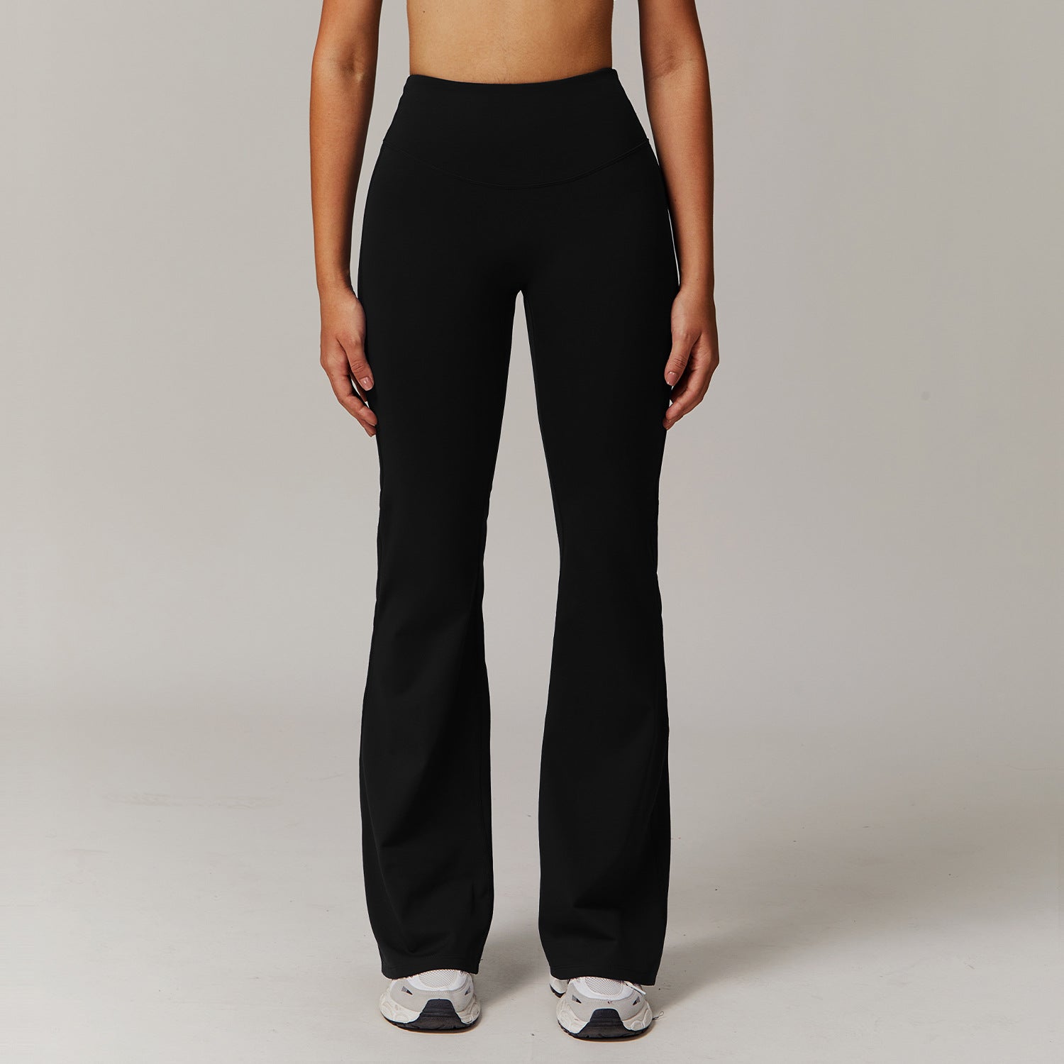 Women's wide-leg flared trousers