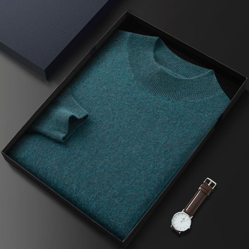 Men's Half-Turtleneck Cashmere Sweater