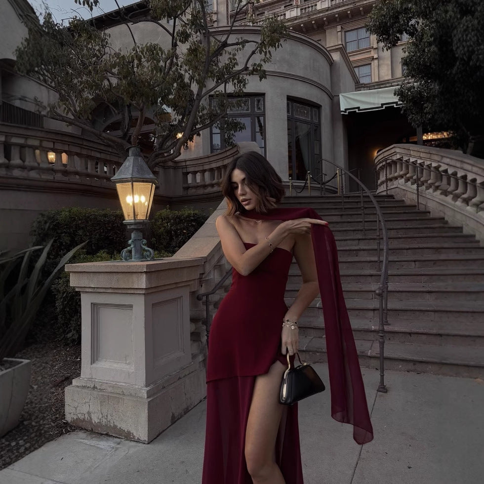 Strapless Sleeveless Long Dress